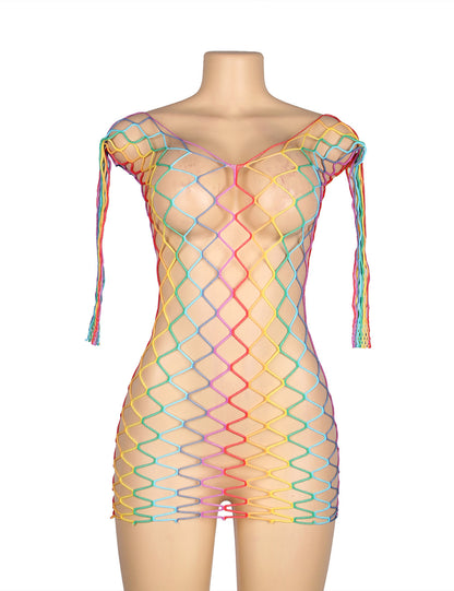 Rainbow Body Stocking Dress