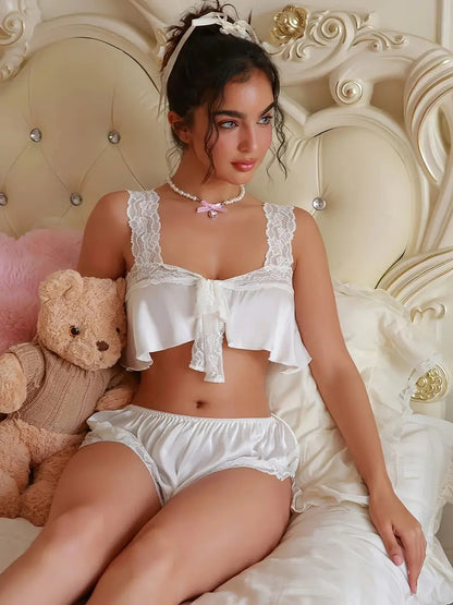 Ruffled Lace Perfection Lounge Set