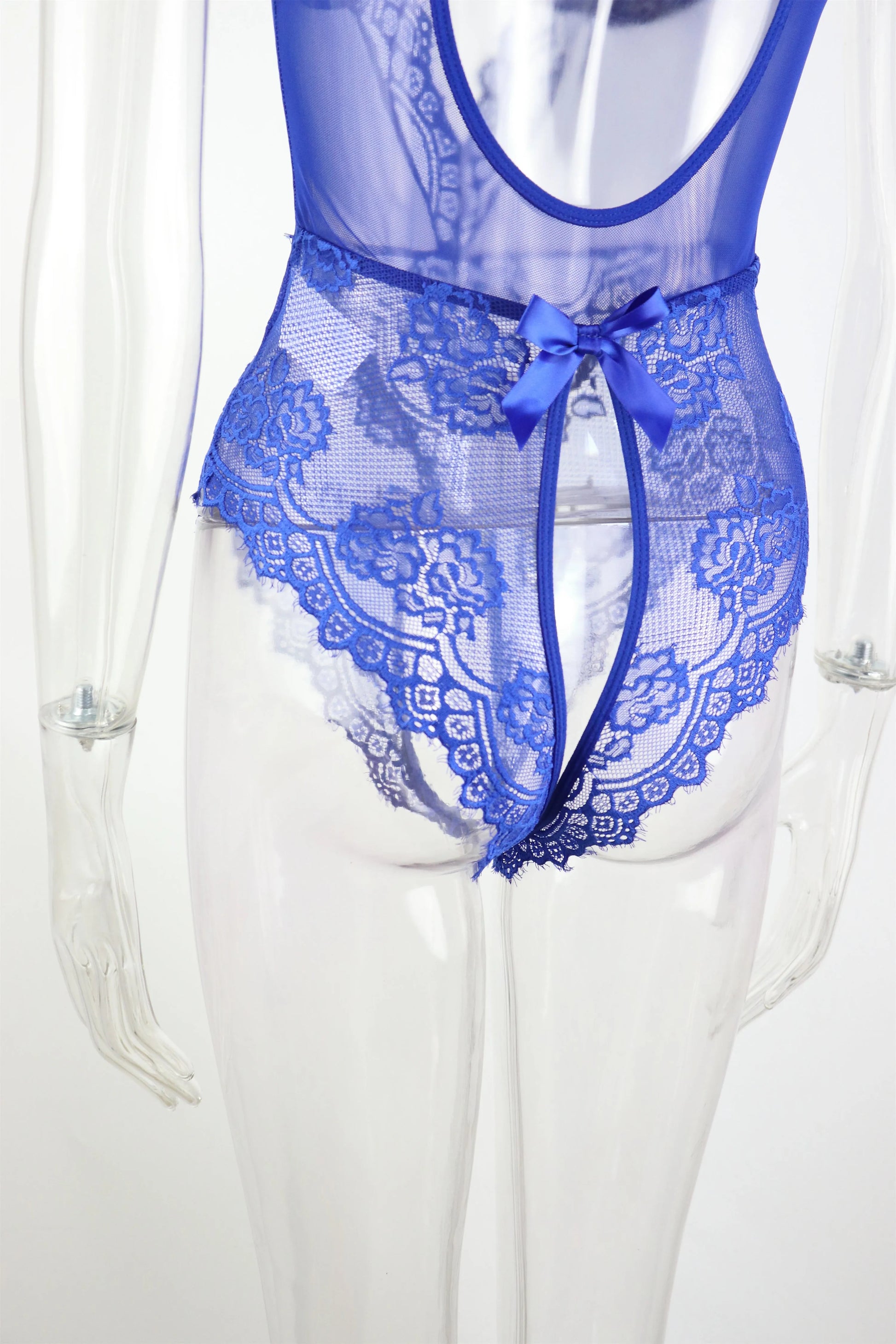 Laced Open Crotch Lingerie Bodysuit - Elite Intimates Lingerie