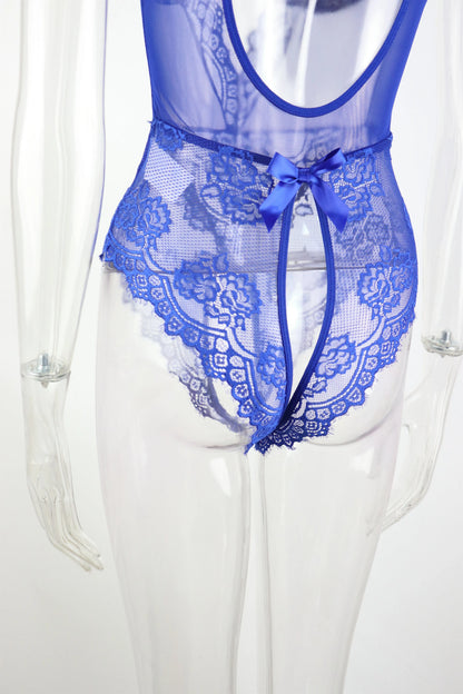 Laced Open Crotch Lingerie Bodysuit - Elite Intimates Lingerie