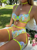 Embroidered Lingerie Set For Women