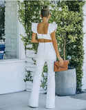 Ruffled Backless Jumpsuit