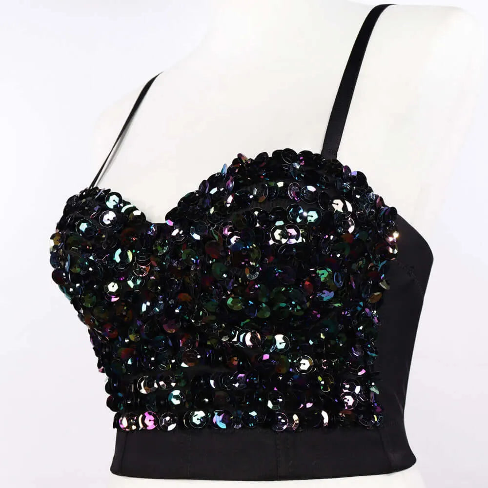 Sequin Boned Corset