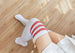 White Socks Red Stripes
