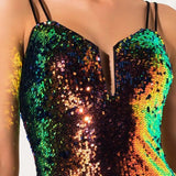 Sequined Bodycon Dress For Women