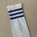 White Socks Blue Stripes